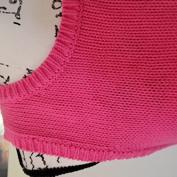 MACBETH collection pink sleeveless sweater - Picture 3 of 9